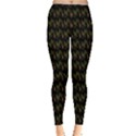 Fern Pattern 2 Black Inside Out Leggings View3