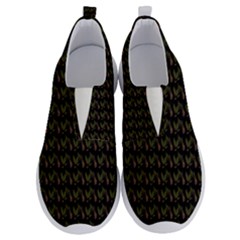 Fern Pattern 2 Black No Lace Lightweight Shoes by violetheavensky