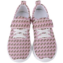 Fern Pattern 2 Pink Women s Velcro Strap Shoes by violetheavensky