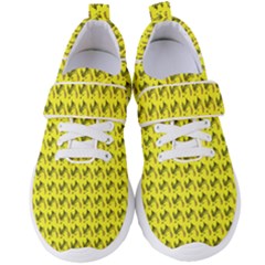 Fern Pattern 2 Yellow Women s Velcro Strap Shoes by violetheavensky