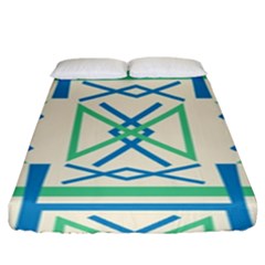 Abstract Pattern Geometric Backgrounds   Fitted Sheet (king Size) by Eskimos