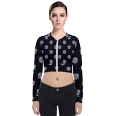 Tribal Mask Motif Drawing Pattern Long Sleeve Zip Up Bomber Jacket by dflcprintsclothing