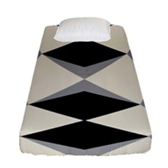 Abstract Pattern Geometric Backgrounds   Fitted Sheet (single Size) by Eskimos