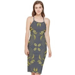 Folk Flowers Print Floral Pattern Ethnic Art Bodycon Cross Back Summer Dress by Eskimos