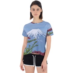 Mountain-mount-landscape-japanese Open Back Sport Tee by Sudhe