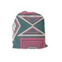 Abstract pattern geometric backgrounds   Drawstring Pouch (Large) View2