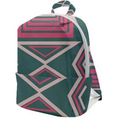 Abstract Pattern Geometric Backgrounds   Zip Up Backpack by Eskimos