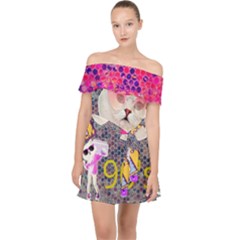 62341d1e09296173fa754e4d 62341d1e09296173fa754e4d-1 Off Shoulder Chiffon Dress by jellybeansanddinosaurs