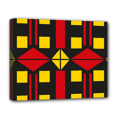 Abstract Pattern Geometric Backgrounds   Deluxe Canvas 20  X 16  (stretched) by Eskimos