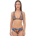 Abstract pattern geometric backgrounds   Double Strap Halter Bikini Set View1