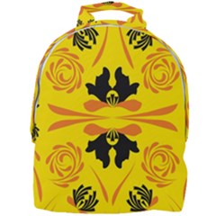 Floral Folk Damask Pattern Fantasy Flowers  Mini Full Print Backpack by Eskimos