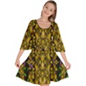 Fanciful Fantasy Flower Forest Velour Kimono Dress View1