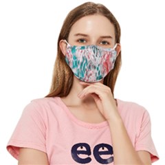 Colorful Spotted Reptilian Coral Fitted Cloth Face Mask (adult) by MickiRedd