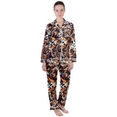 Glaminmal Satin Long Sleeve Pajamas Set by MickiRedd