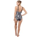 Zebra Leopard Black 7000 High Neck One Piece Swimsuit View2