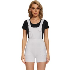White Alyssum Short Overalls by retrotoomoderndesigns