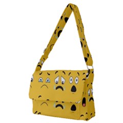 Emojis Full Print Messenger Bag (m) by Sparkle