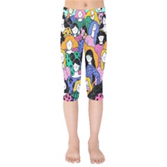 Women Kids  Capri Leggings  by Sparkle