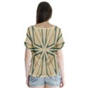 Abstract pattern geometric backgrounds   V-Neck Flutter Sleeve Top View2