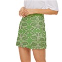 Abstract pattern geometric backgrounds   Mini Front Wrap Skirt View2