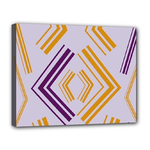 Abstract Geometric Design    Canvas 14  X 11  (stretched) by Eskimos