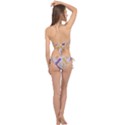 Abstract geometric design    Cross Front Halter Bikini Set View2