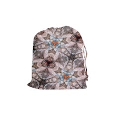 Digital Illusion Drawstring Pouch (medium) by Sparkle