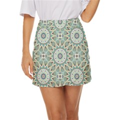 Mandala  Mini Front Wrap Skirt by zappwaits