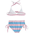 Trans Flag Stripes Kids  Classic Bikini Set View2