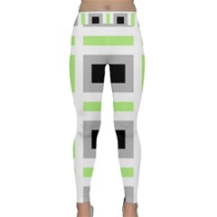 Agender Flag Plaid Classic Yoga Leggings by WetdryvacsLair