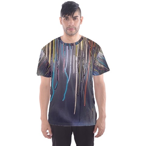 Vibrant Drips Men s Sport Mesh Tee by TheJeffers