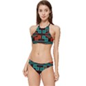 Abstract pattern geometric backgrounds   Banded Triangle Bikini Set View1