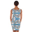 Abstract geometric design    Wrap Front Bodycon Dress View2