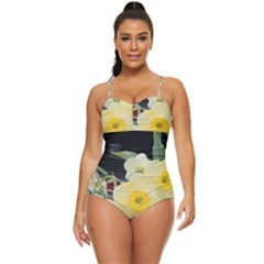 Daffodils In Bloom Retro Full Coverage Swimsuit by thedaffodilstore