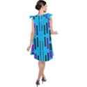 Abstract pattern geometric backgrounds Tie Up Tunic Dress View2