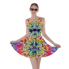 Rainbow Mushroom Mandala Skater Dress by steampunkbabygirl