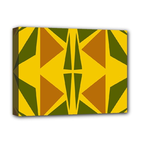  Abstract Geometric Design   Geometric Fantasy  Terrazzo  Deluxe Canvas 16  X 12  (stretched)  by Eskimos