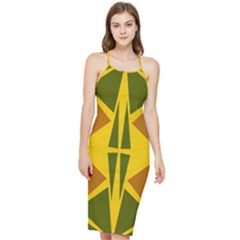  Abstract Geometric Design   Geometric Fantasy  Terrazzo  Bodycon Cross Back Summer Dress by Eskimos