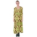 Abstract pattern geometric backgrounds  Button Up Maxi Dress View1