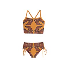 Abstract Pattern Geometric Backgrounds  Girls  Tankini Swimsuit by Eskimos