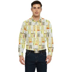 Abstract-pattern Men s Long Sleeve  Shirt by Jancukart