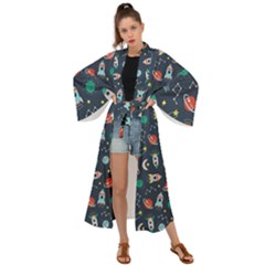 Cute-patterns- Maxi Kimono by Jancukart