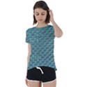 Bubble Wrap Short Sleeve Foldover Tee View1