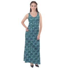 Bubble Wrap Sleeveless Velour Maxi Dress by artworkshop