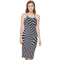 Pattern Bodycon Cross Back Summer Dress by artworkshop