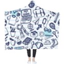 Hand-drawn-back-school-pattern Wearable Blanket View2
