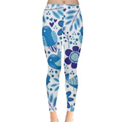 Pattern-with-birds Leggings  by Jancukart
