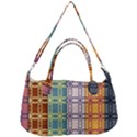 Grungy Vintage Patterns Removal Strap Handbag View1