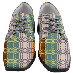 Grungy Vintage Patterns Women Heeled Oxford Shoes by artworkshop