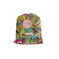 Cartoon Wallpapers Drawstring Pouch (medium) by Jancukart